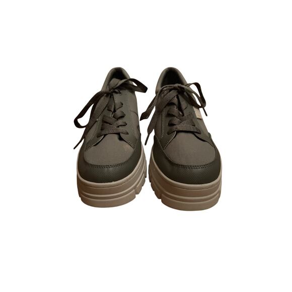 WOMENS US 11 UGG ASHTON HYBRID PLATFORM SNEAKER SHOE COMBAT LUG ~ MOSS GREEN - Picture 6 of 7